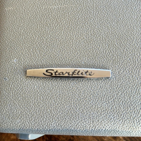 Vintage starflite  Train Case Luggage Blue and grey Preowned - Picture 6 of 12